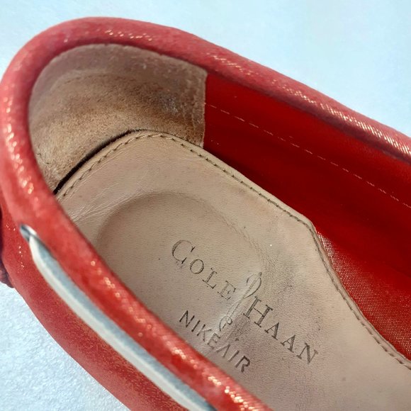 FALL FASHION-  Cole Haan Nike Air LEATHER soft padded driving penny Loafer 8.5 - Picture 5 of 5